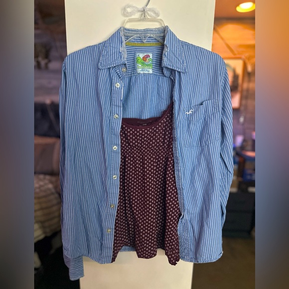 y2k vintage hollister flannel button up - Picture 1 of 8